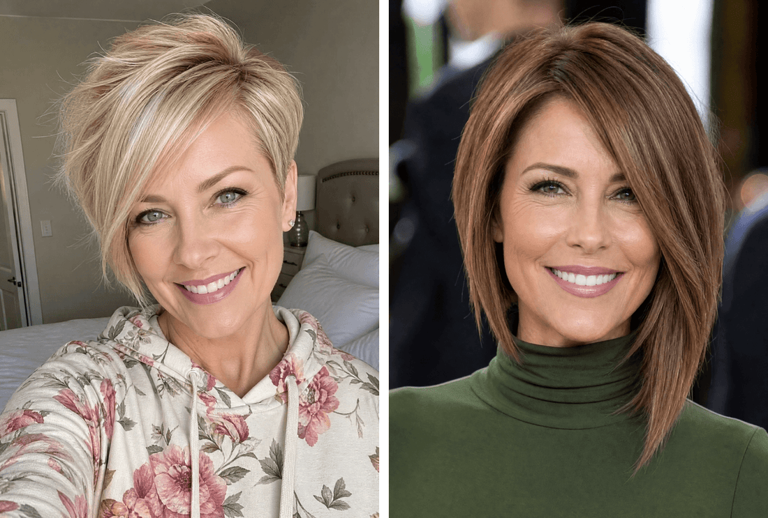22 Chic Asymmetrical Hairstyles For Women Over 40