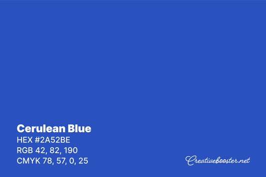 Cerulean Blue (Meaning, HEX & RGB Codes & Color Palettes)