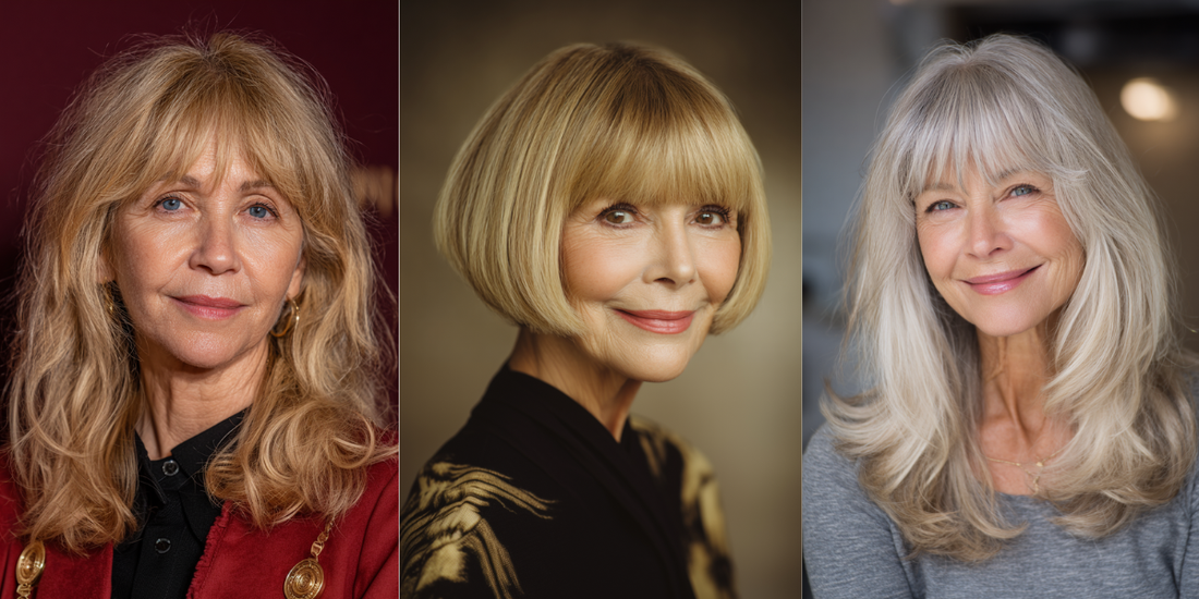 18 Fresh Haircuts for Older Women Over 60 with Bangs