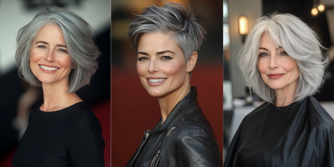24 Refreshing Haircuts for Women Over 50 with Gray Hair