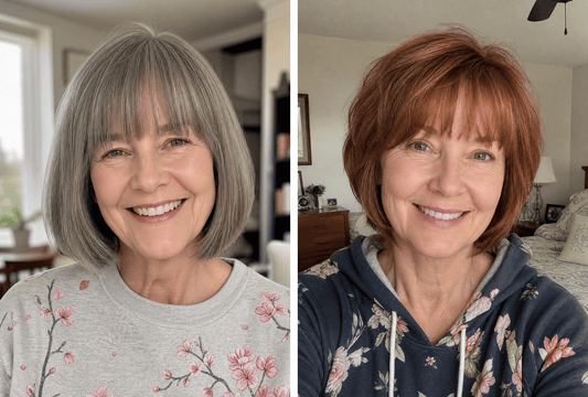 27 Gorgeous Hairstyles for Women Over 60 with Bangs