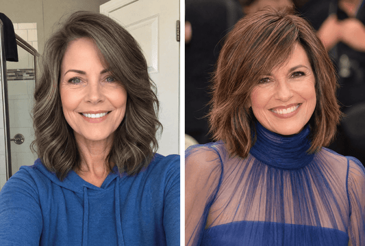 27 Chic Layered Lob Hairstyles For Women Over 50
