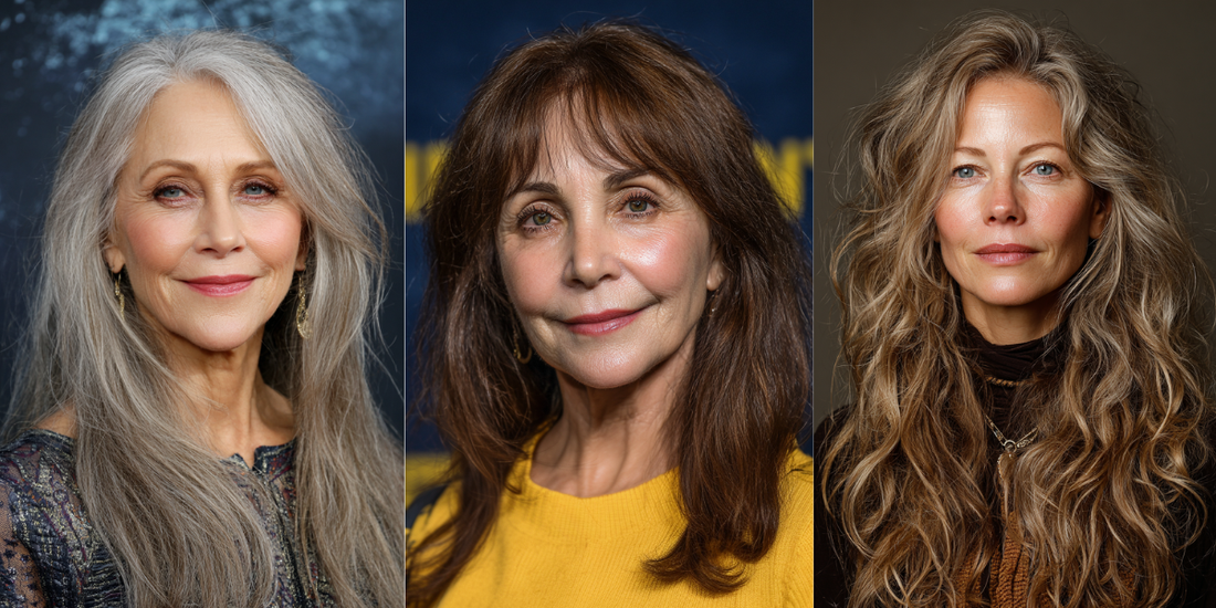 21 Chic Long Hairstyles for Women Over 60