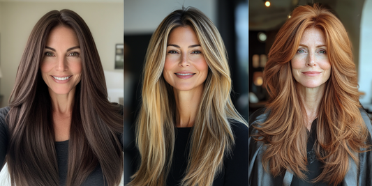 22 Stunning Long Straight Hairstyles for Women Over 50