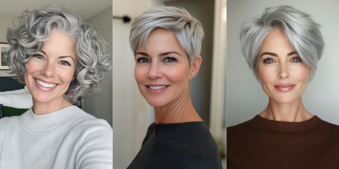 21 Gorgeous Pixie Haircuts for Women Over 50 With Silver Hair