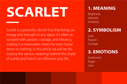 10 Meanings of Color Scarlet: Symbolizes Excitement and Confidence