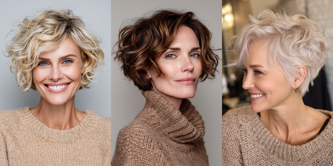 27 Age-defying Short Haircuts for Women Over 50 with Wavy Hair 2025