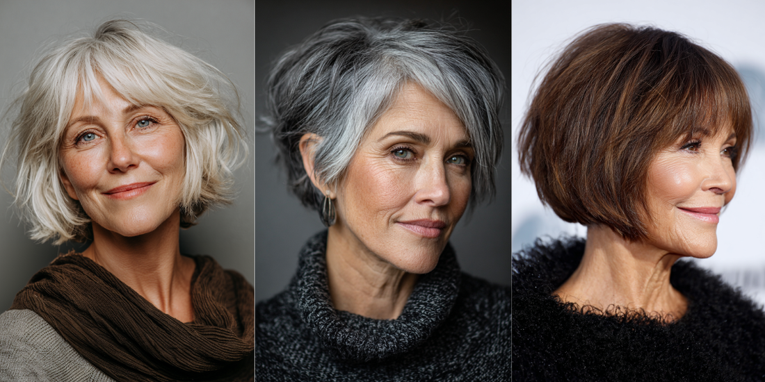24 Must-See Short Hairstyles for Older Women with Thick Hair