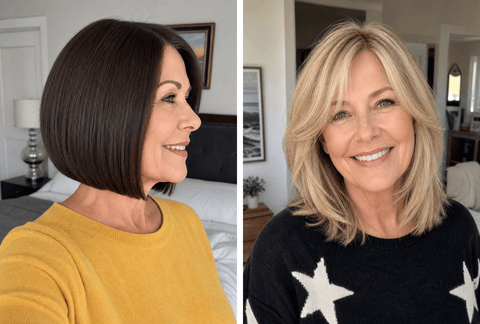 25+ Refreshing Straight Hairstyles for Older Women