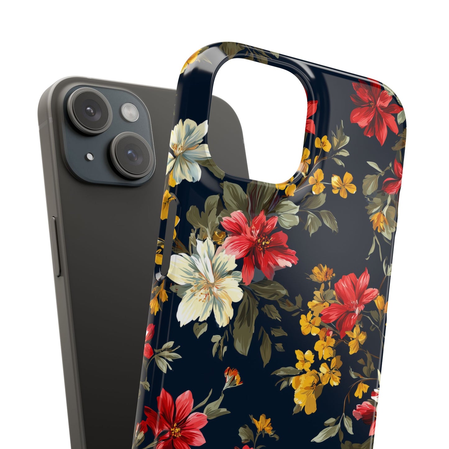 Scarlet Bloom - Slim Phone Case