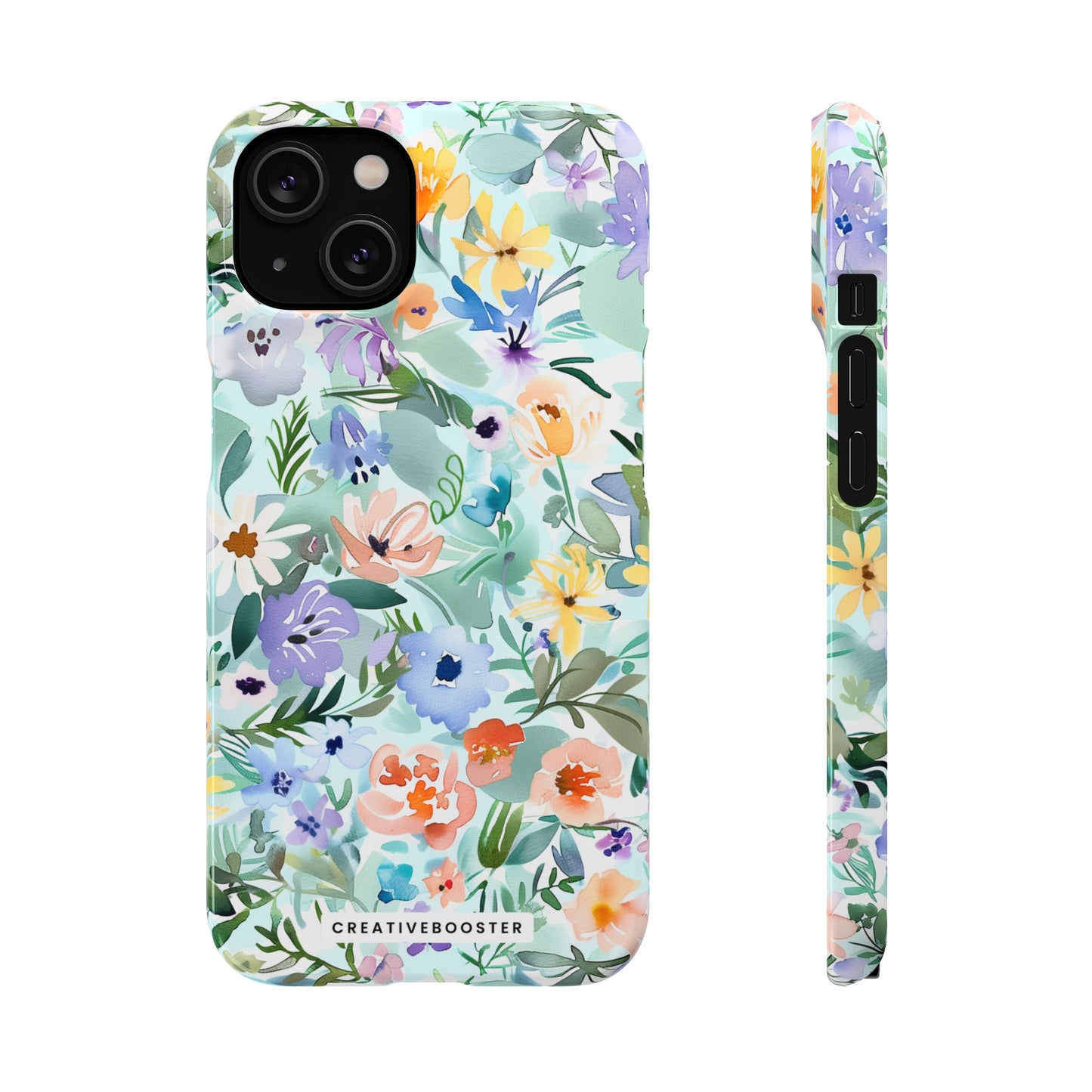 Watercolor Meadow - Slim Phone Case
