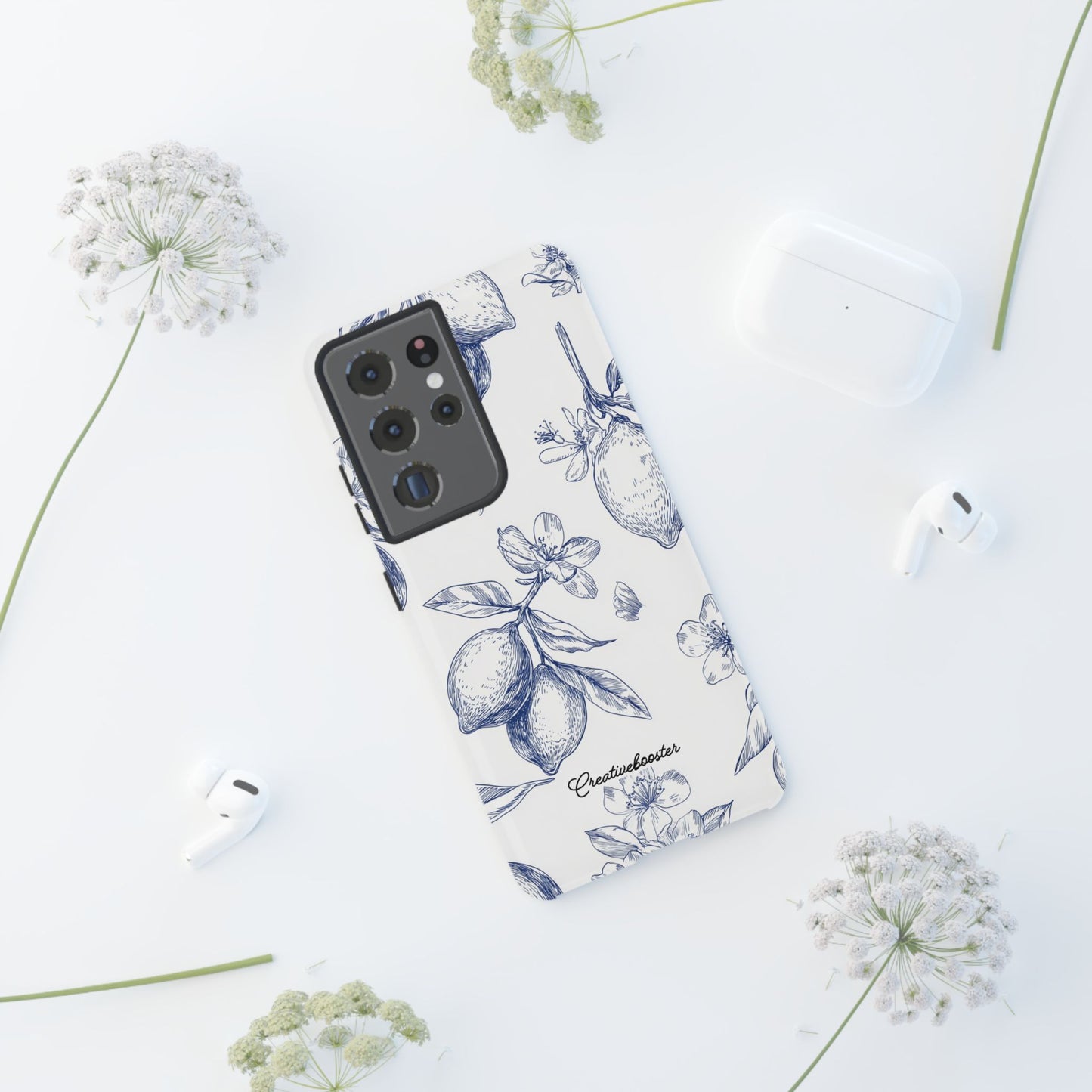 Indigo Sketch - Tough Phone Case