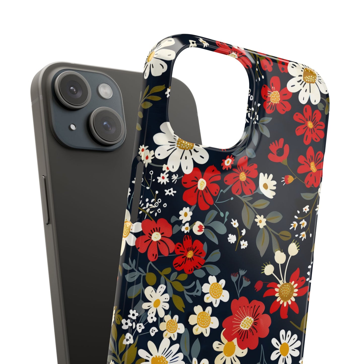 Retro Daisy - Slim Phone Case