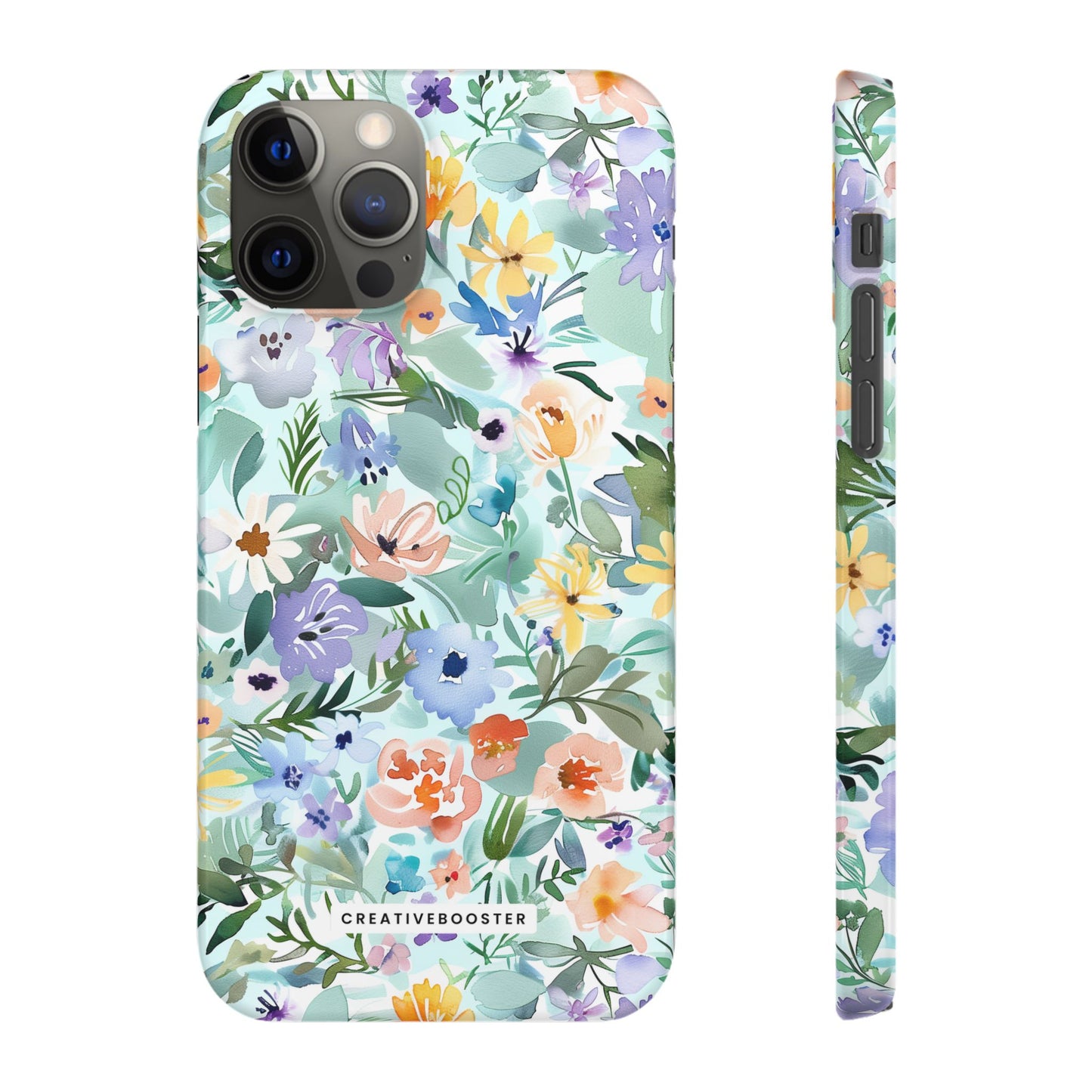 Watercolor Meadow - Slim Phone Case