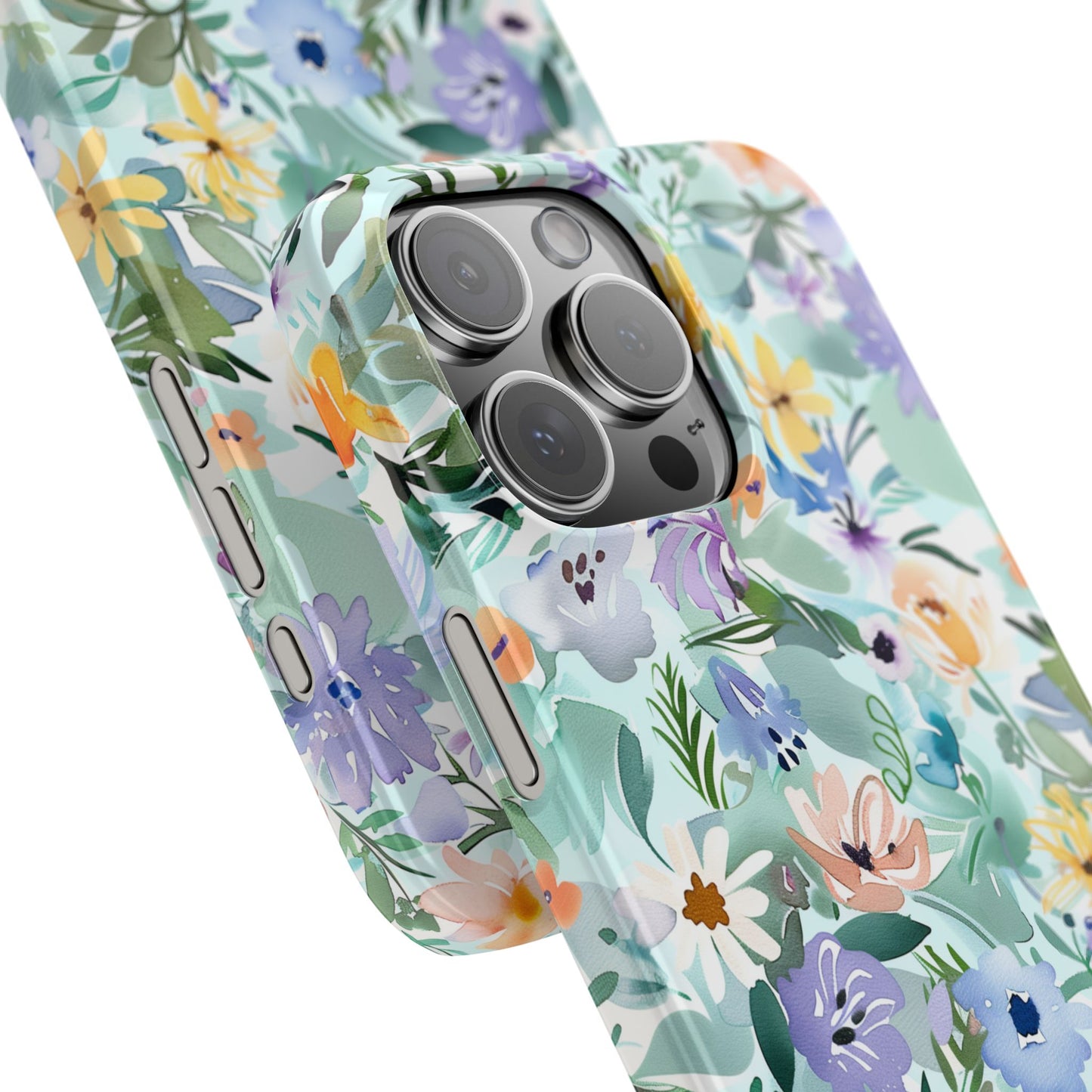Watercolor Meadow - Slim Phone Case
