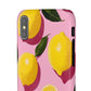 Retro Lemon - Slim Phone Case