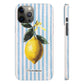 Ribbon Lemon - Slim Phone Case