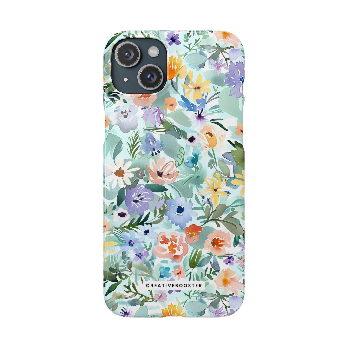 Watercolor Meadow - Slim Phone Case