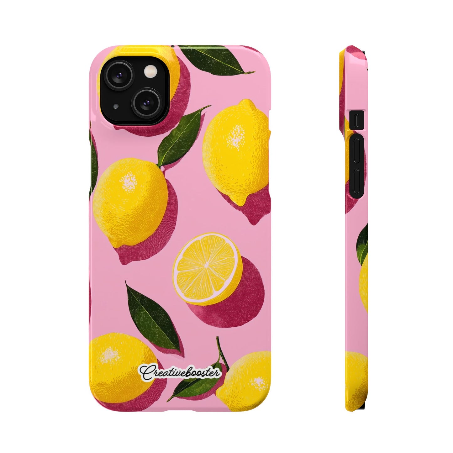 Retro Lemon - Slim Phone Case