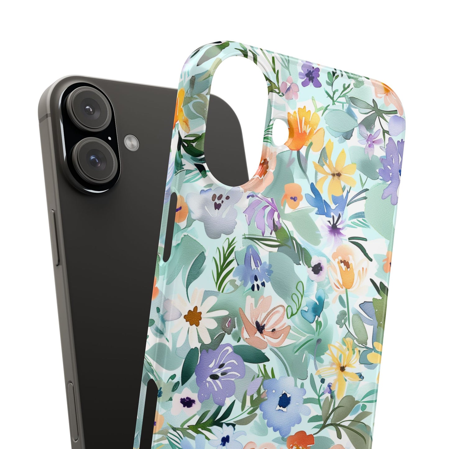 Watercolor Meadow - Slim Phone Case