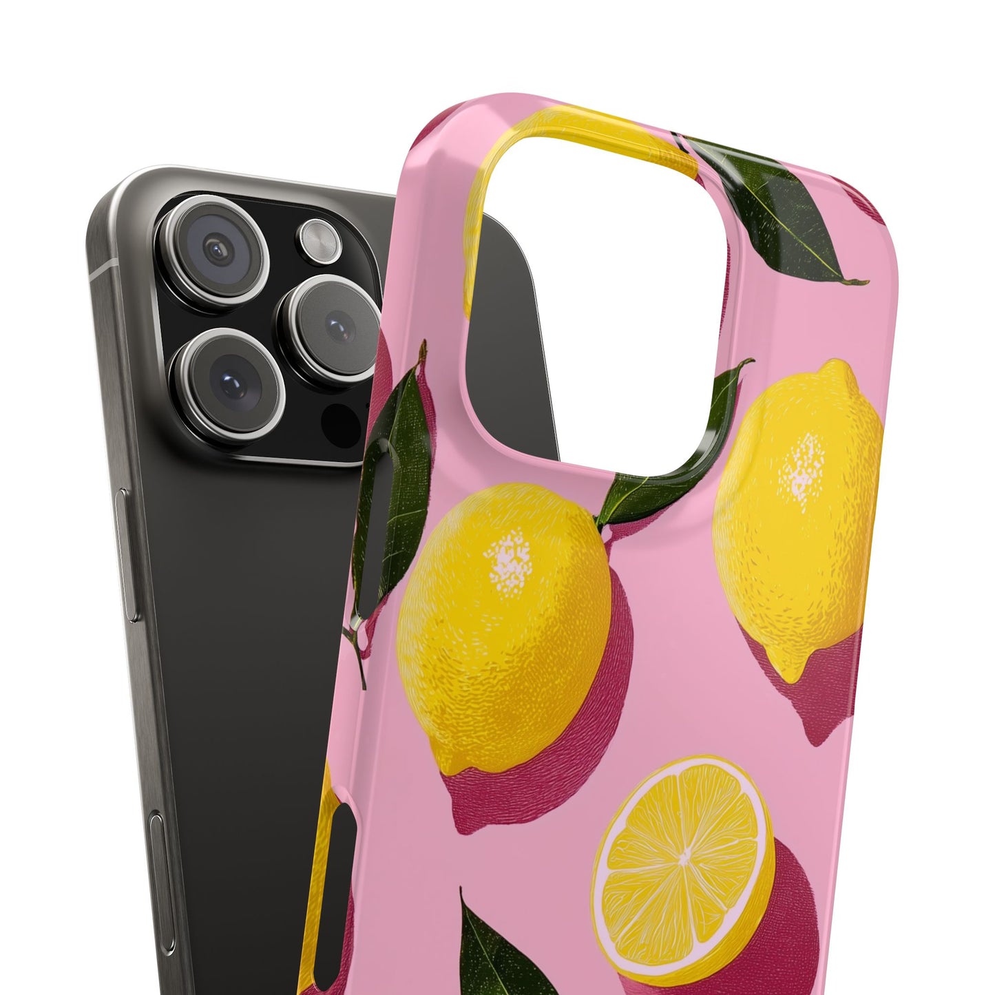 Retro Lemon - Slim Phone Case