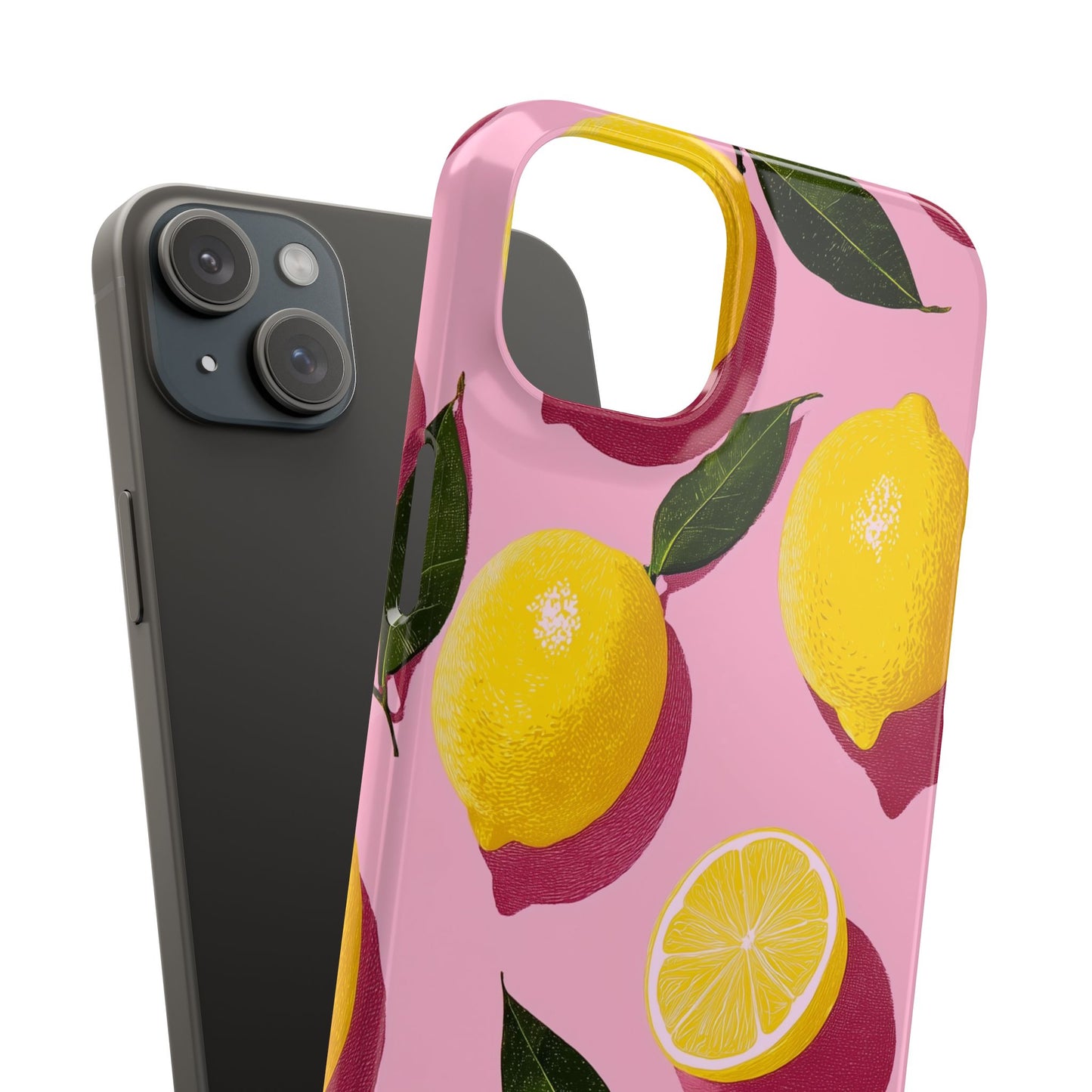 Retro Lemon - Slim Phone Case