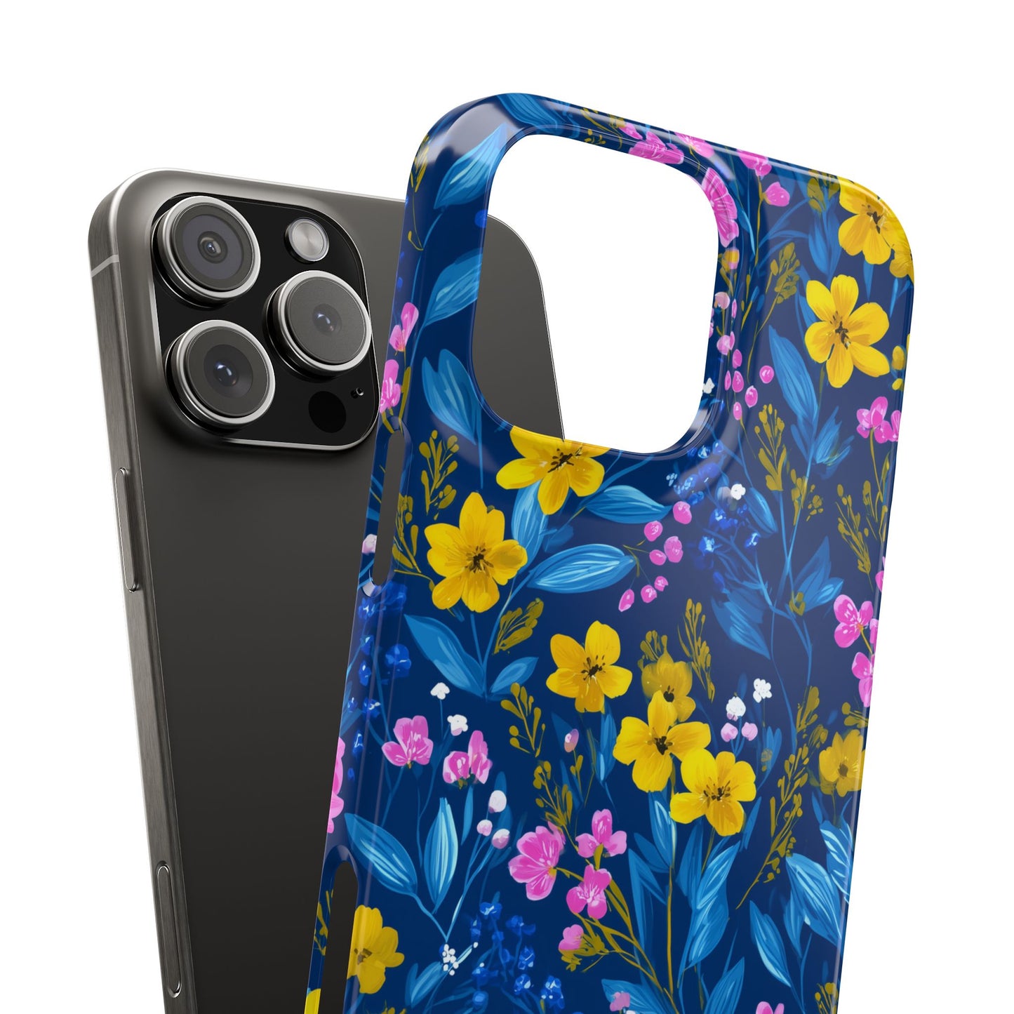 Midnight Petals - Slim Phone Case
