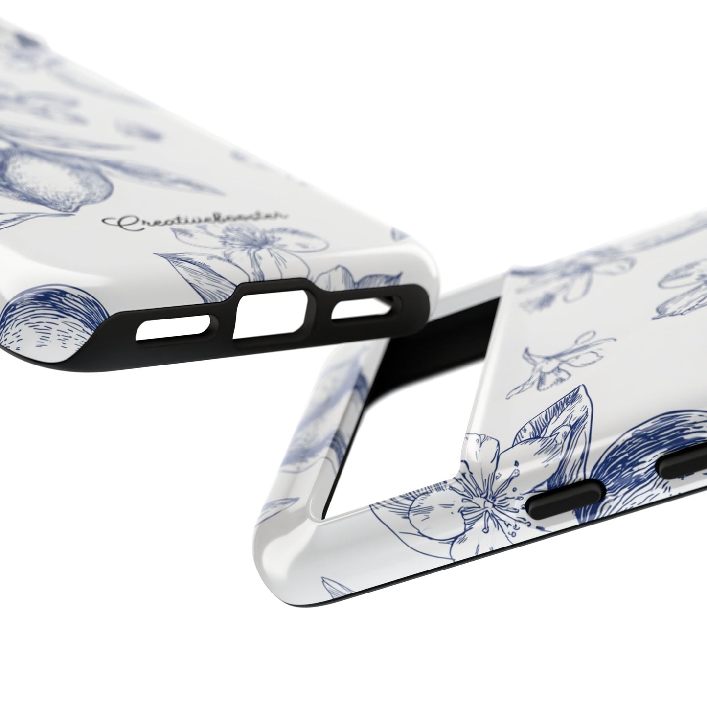 Indigo Sketch - Tough Phone Case