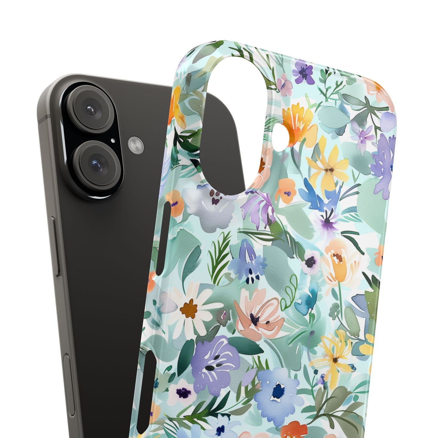 Watercolor Meadow - Slim Phone Case