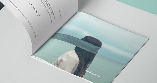 Free Square Psd Brochure Mockup