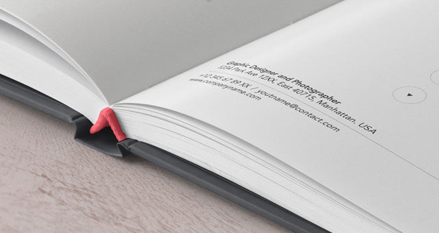 Free Open Hardcover Book Mockup Perspective View