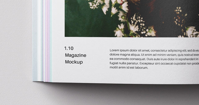 Free Square Psd Magazine Design Mockup