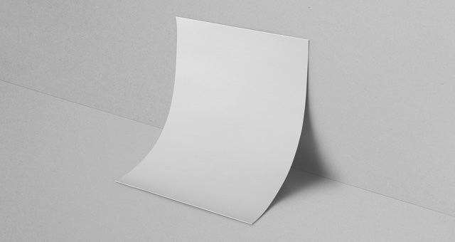 Free Folded Psd A4 Paper Mockup in Corner