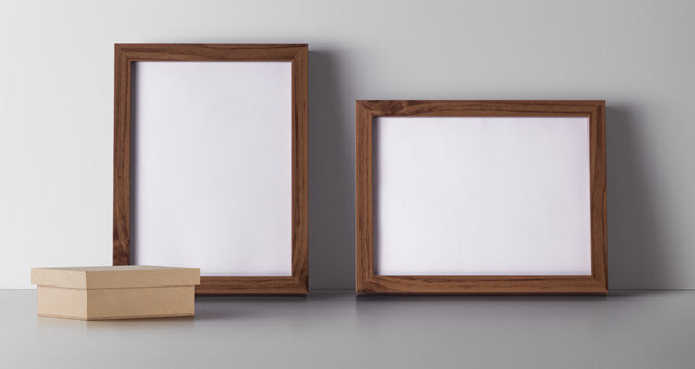 Free Modern Psd Wood Frame Mockup