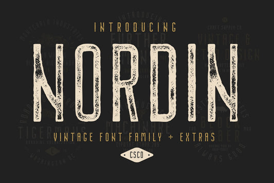 Free Nordin Vintage Font