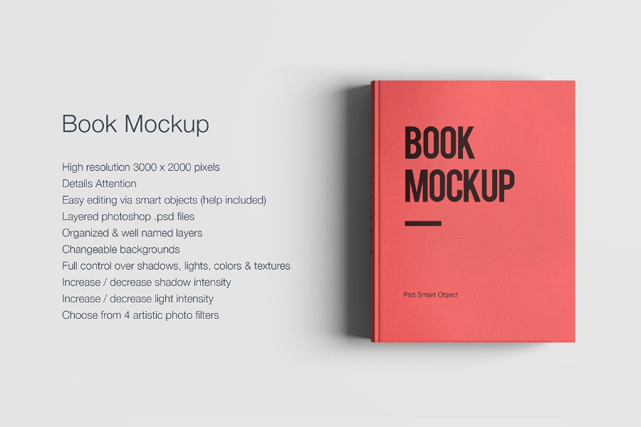 Free 4 x PSD Book Mockup Multiple Angles