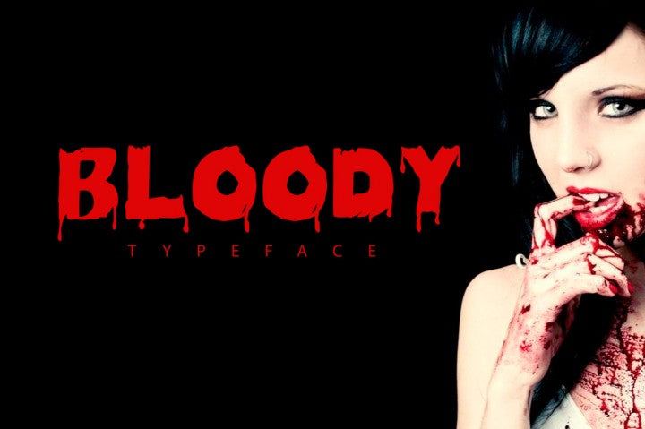 Free Bloody Typeface