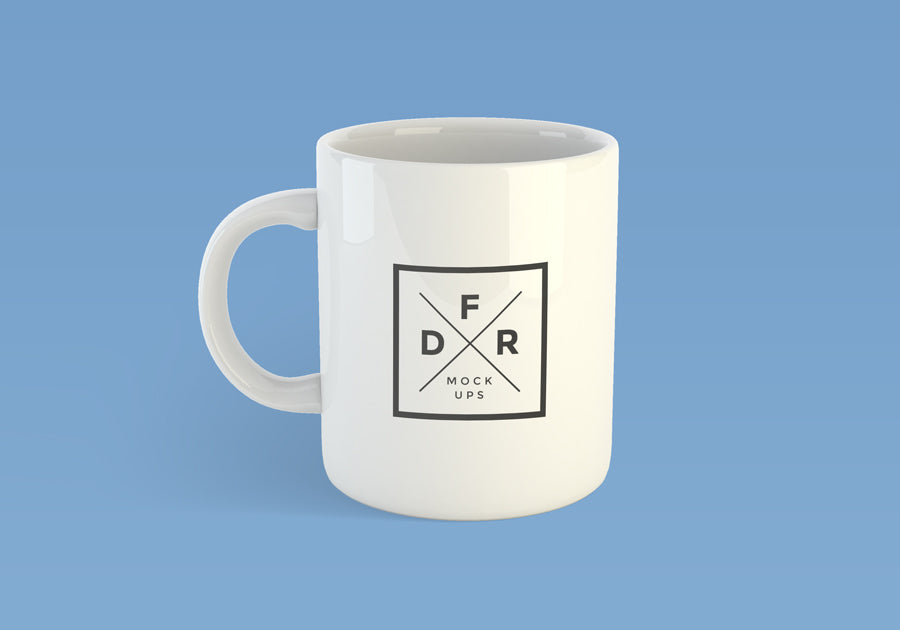 Free White Blank Coffee Mug Mockup