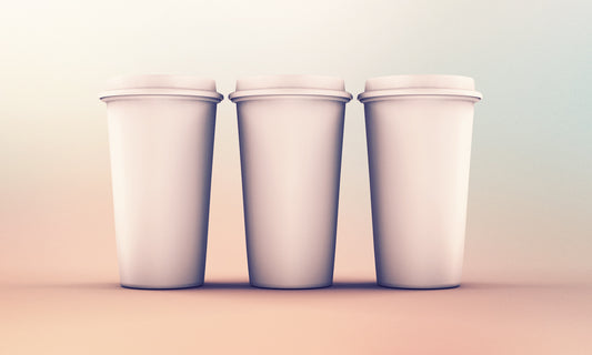 Free Coffee Cups in Line Mockup