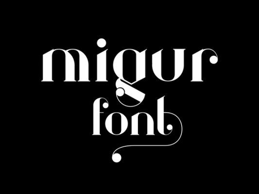 Free Migur A elegant serif font