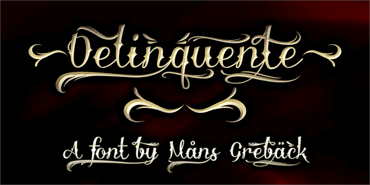 Free Delinquente Font