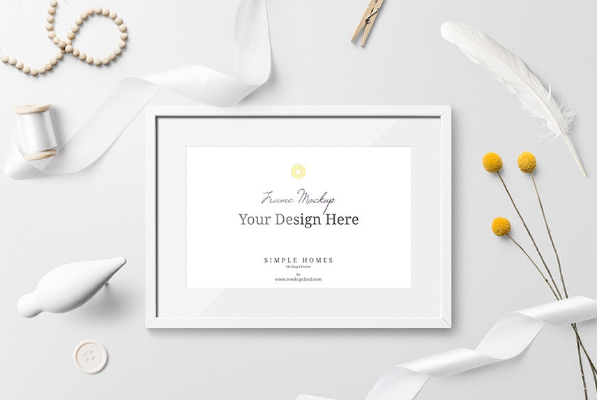 Free Simple Homes Mockup Scene (Including Frame Mockups)