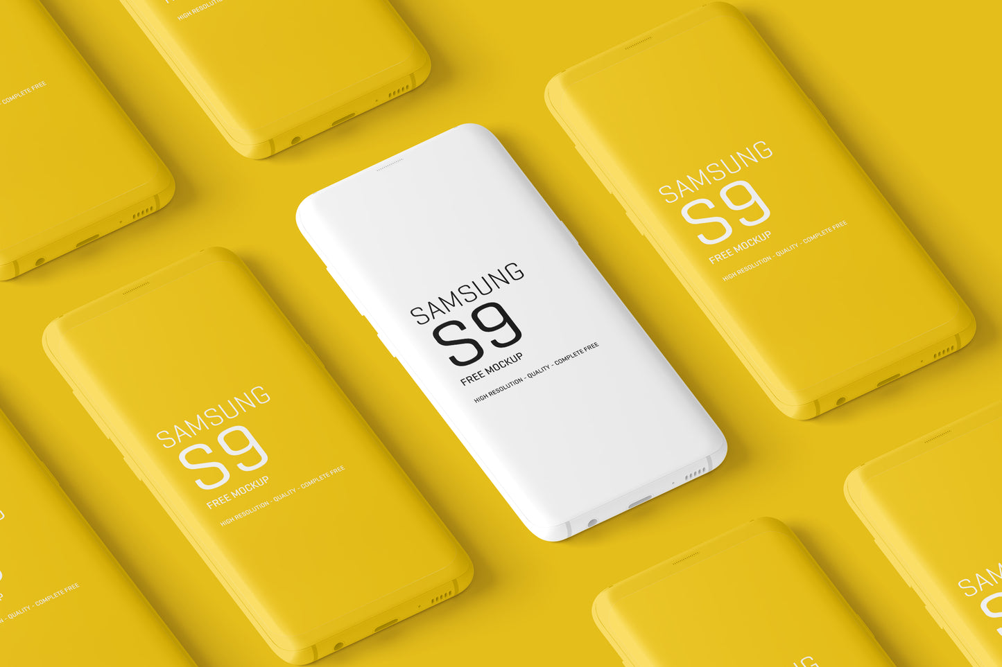 Free Minimal Samsung Galaxy S9 Mockups