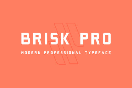 Free Brisk Pro Display Typeface