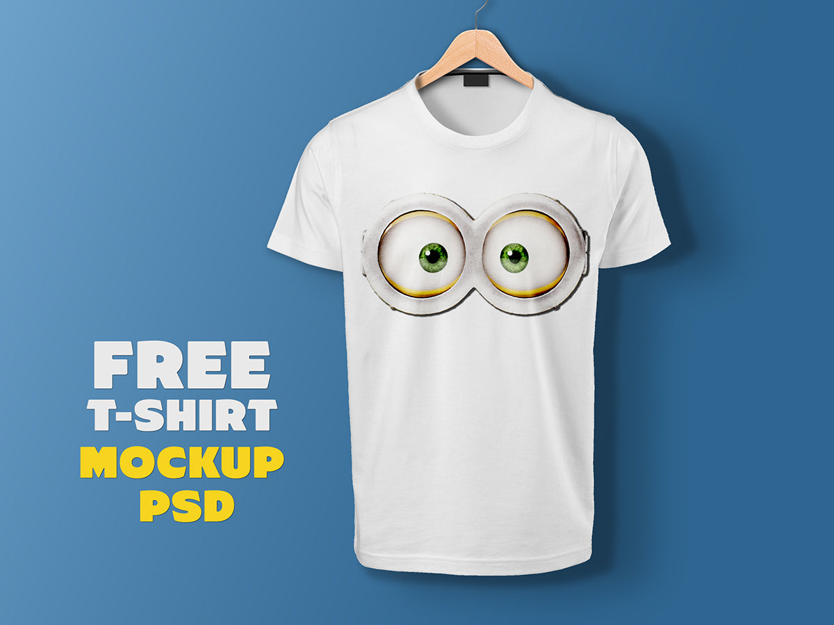 Free Realistic Fully Customizable T-Shirt Mockup