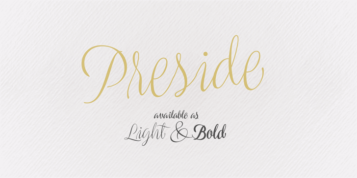 Free Preside Font