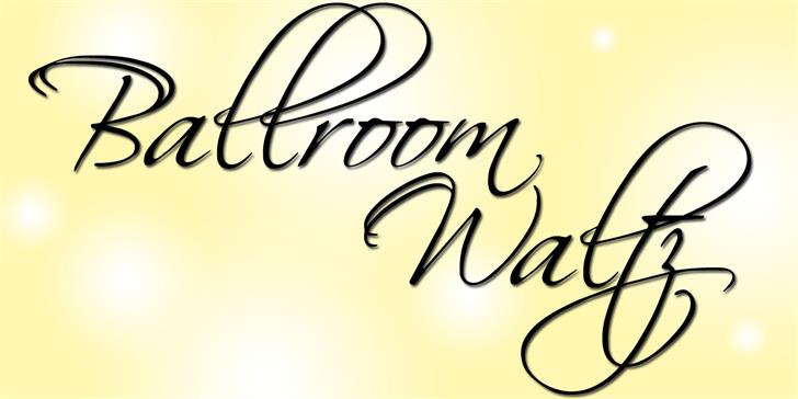 Free BallroomWaltz Font