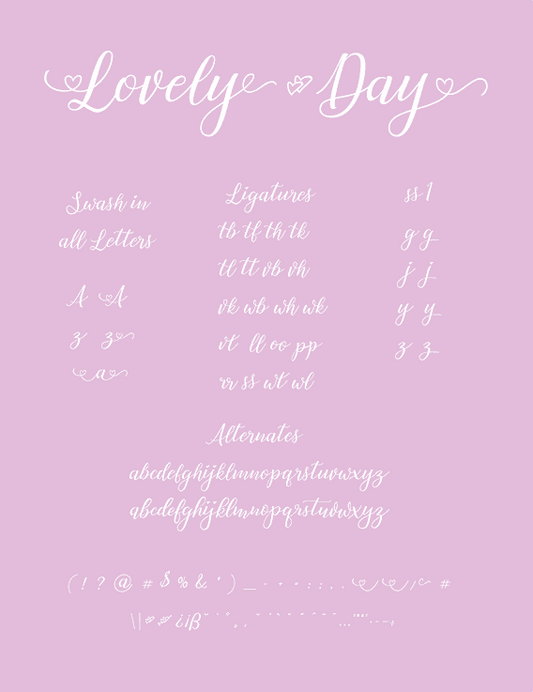 Free Lovely Day Font