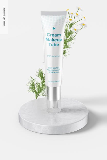 Free 1.3 Oz Cream Tube Mockup Psd