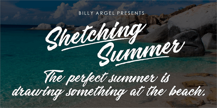 Free Sketching Summer Font